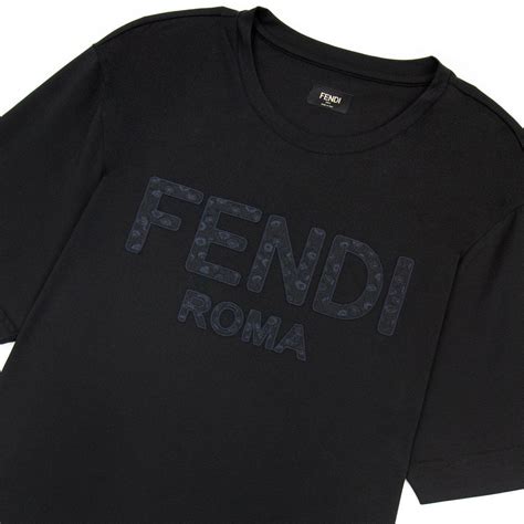 Shop Fendi 3D Logo Embroidered T